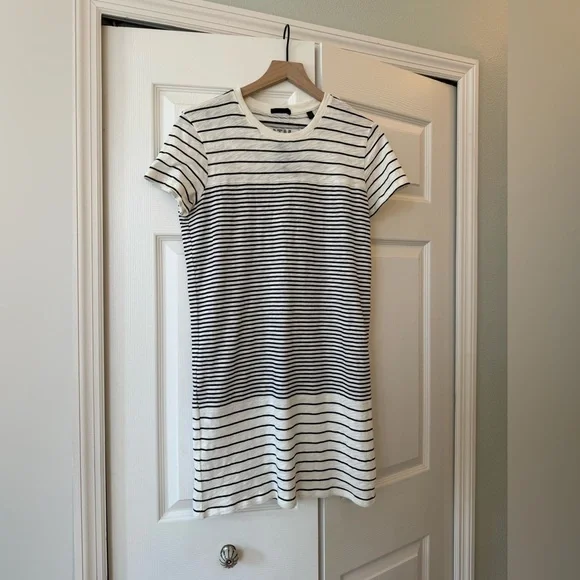 ATM Variegated Stripe Short Sleeve T-Shirt Dress NWT - Picture 10 of 13
